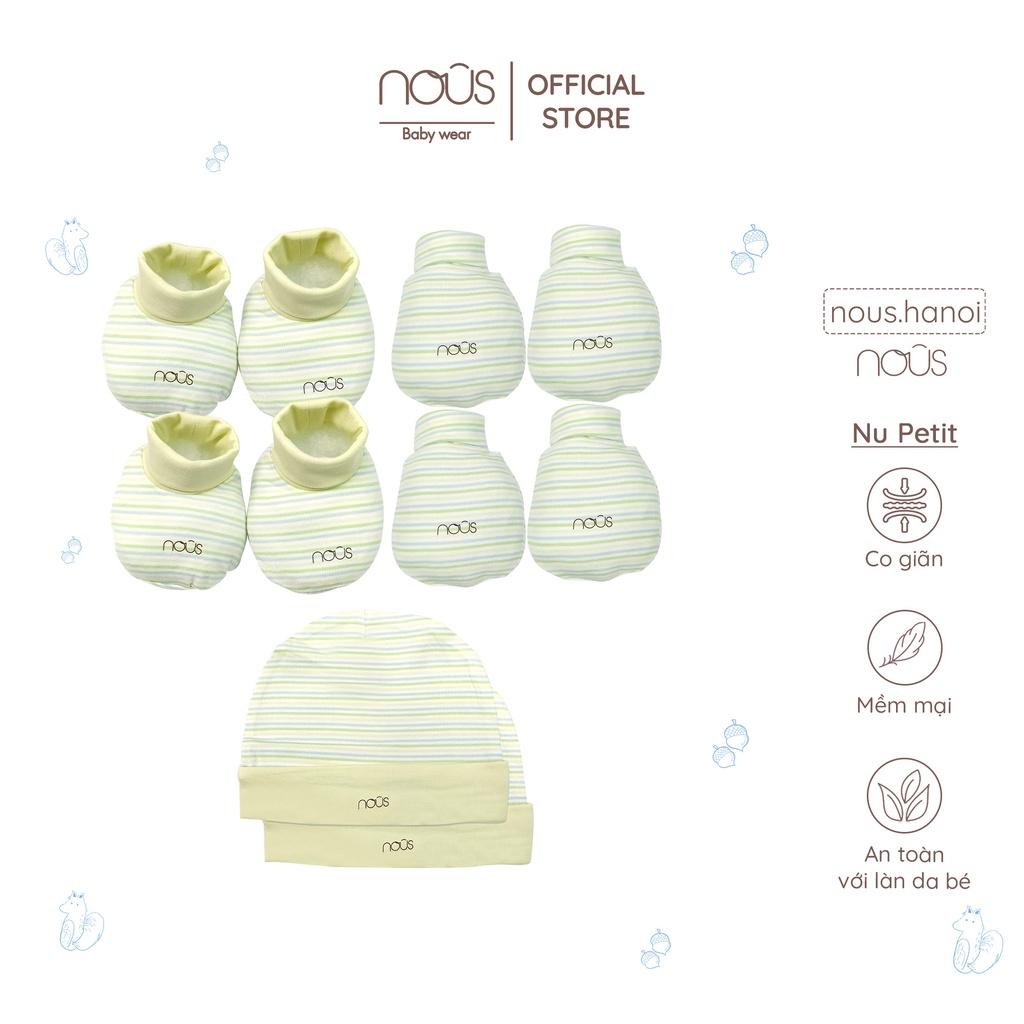 Phụ Kiện Cho Bé Sơ Sinh - Bao Tay Nous - Bao Chân Nous - Mũ Nous (Size Sơ sinh Newborn)