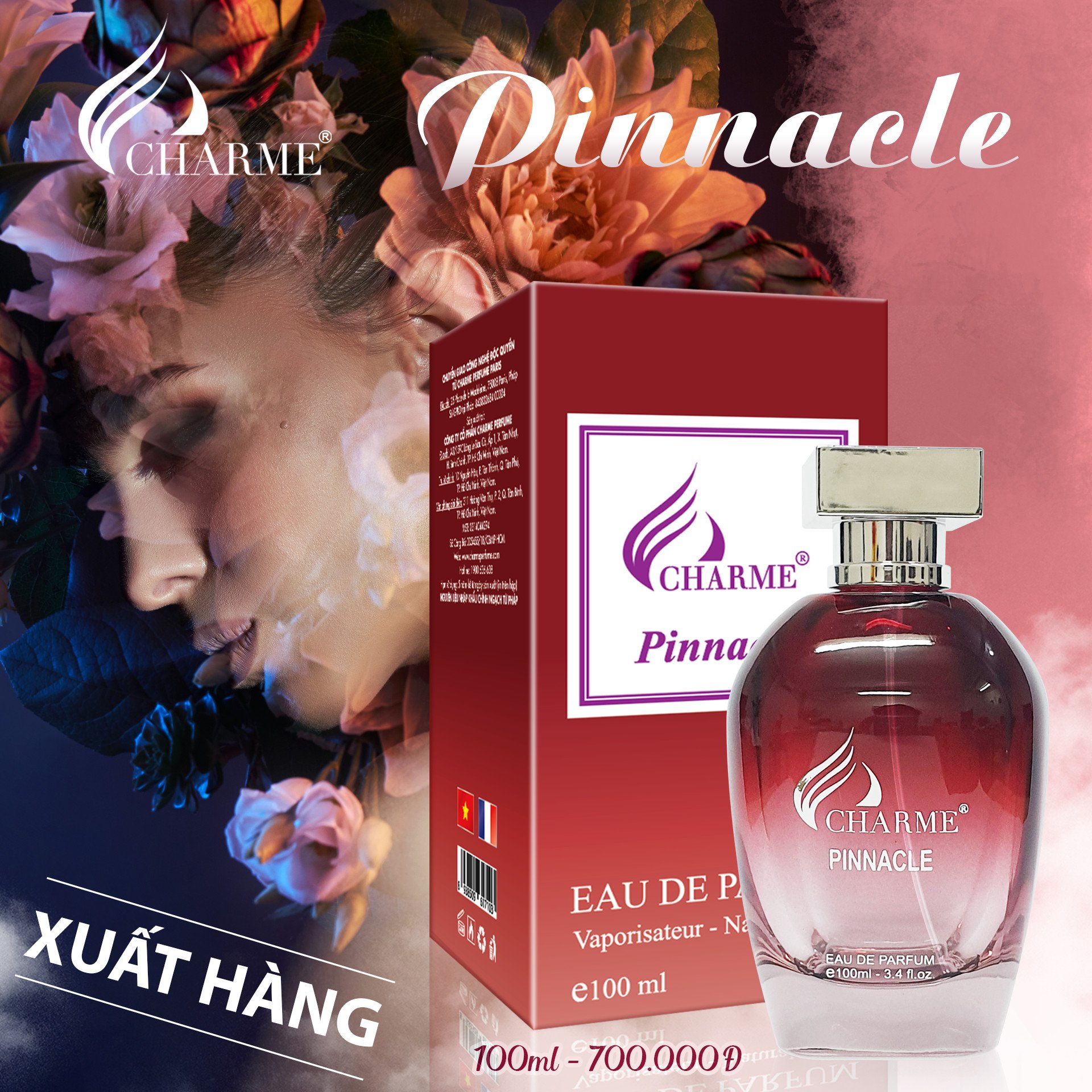 Nước Hoa Nữ Charme Pinnacle Gợi Cảm Và Sang Chảnh Dành Cho Các Nàng Cá Tính Chai Test Mini 10ml