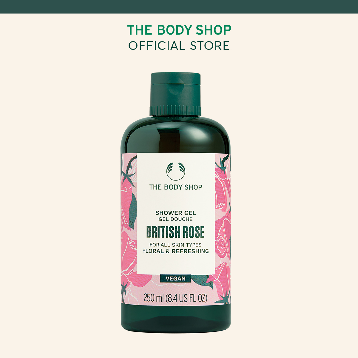 Gel Tắm The Body Shop British Rose
