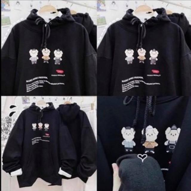 Áo HOODIE nỉ lót bông in hình cực xịn Form rộng Unisex NAM/Nữ cực chất