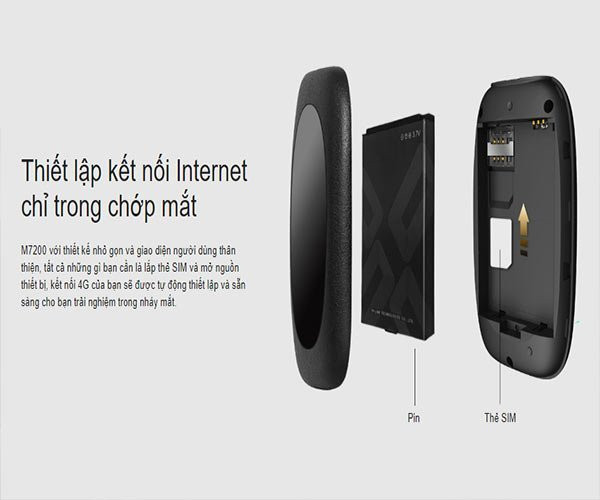 TP Link M7200 có thiết kế tinh tế TP Link M7200 có thiết kế tinh tế