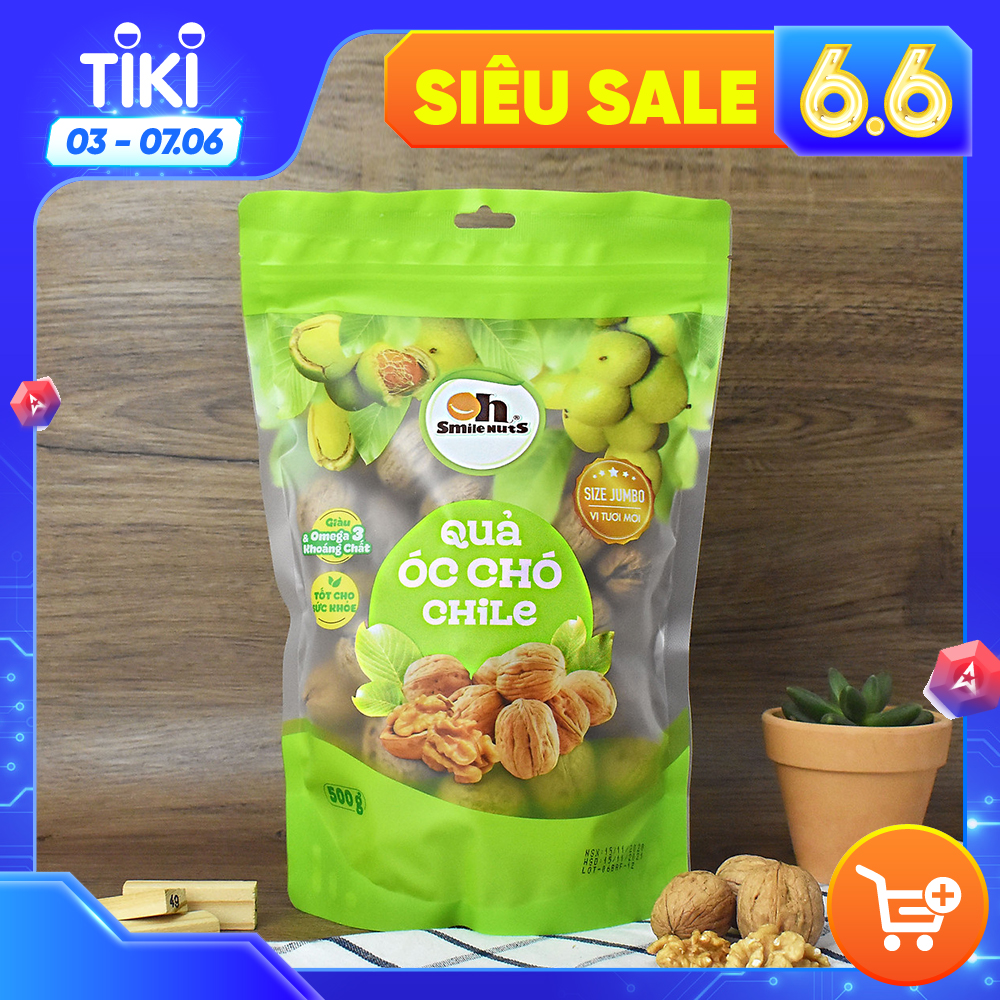 Quả Óc Chó Chile Smile Nuts Túi 500g