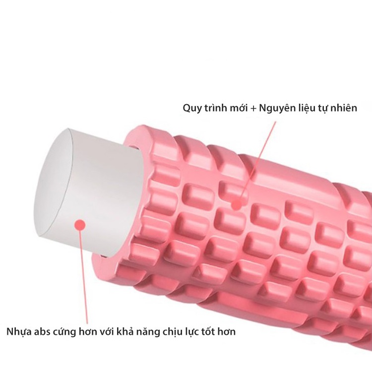 Con lăn Massage giãn cơ phục hồi cơ hỗ trợ tập luyện tập Thể dục Thể thao Gym, Yoga - Eva Foam Roller Size 33 x 14 cm