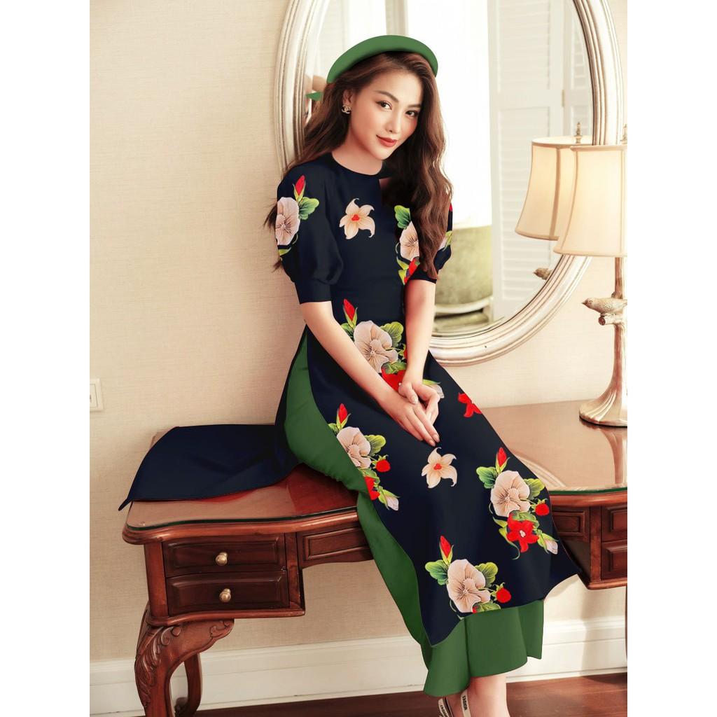 GIÁ XƯỞNG - Áo dài cách tân lụa nhật tay búp bê