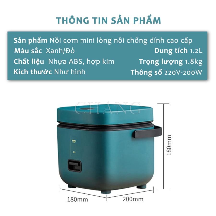 Nồi Cơm Điện Mini Đa Năng JIASHI 0,8L - Nấu Cơm, Nấu Cháo, Hầm, Hấp Luộc Cho 1 Đến 2 Người