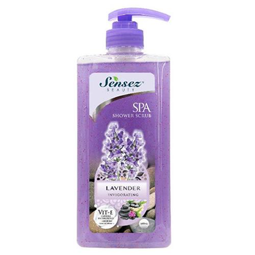 Sữa tắm Sensez Beauty Dưỡng ẩm Hương Lavender có hạt massage, 680ml