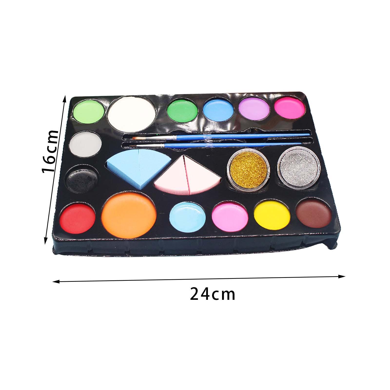 Face Paint Set Facepaint Makeup Set Professional with Sponge and Brushes Face Body Paint Oil Face Painting Set for Theatre Costume Halloween