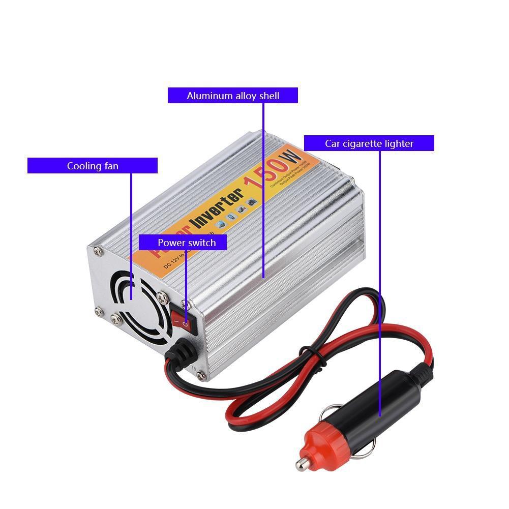 Chuyển nguồn 12v ra 220v 150W cho ô tô