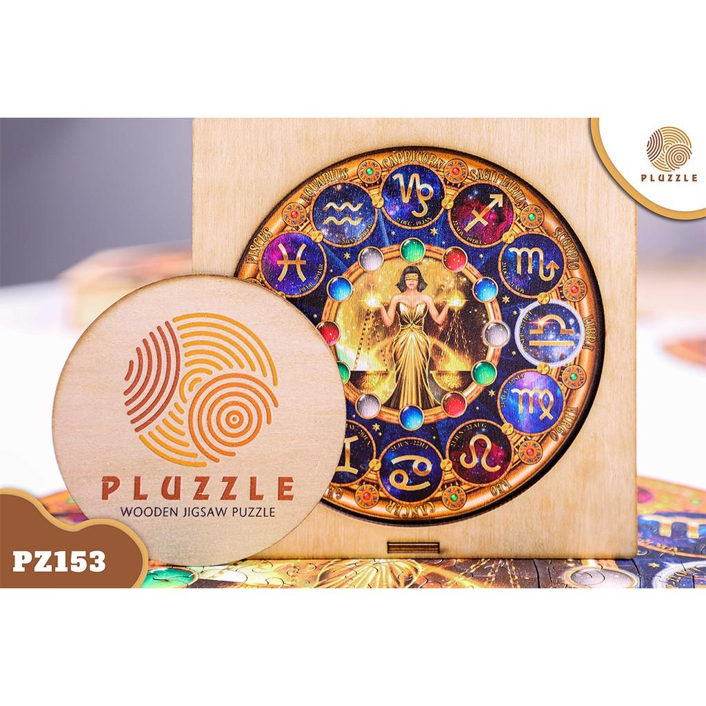 PLUZZLE Bộ xếp hình gỗ thông minh puzzle đồ chơi ghép hình 12 Cung Hoàng Đạo – Cung Thiên Bình – PZ153