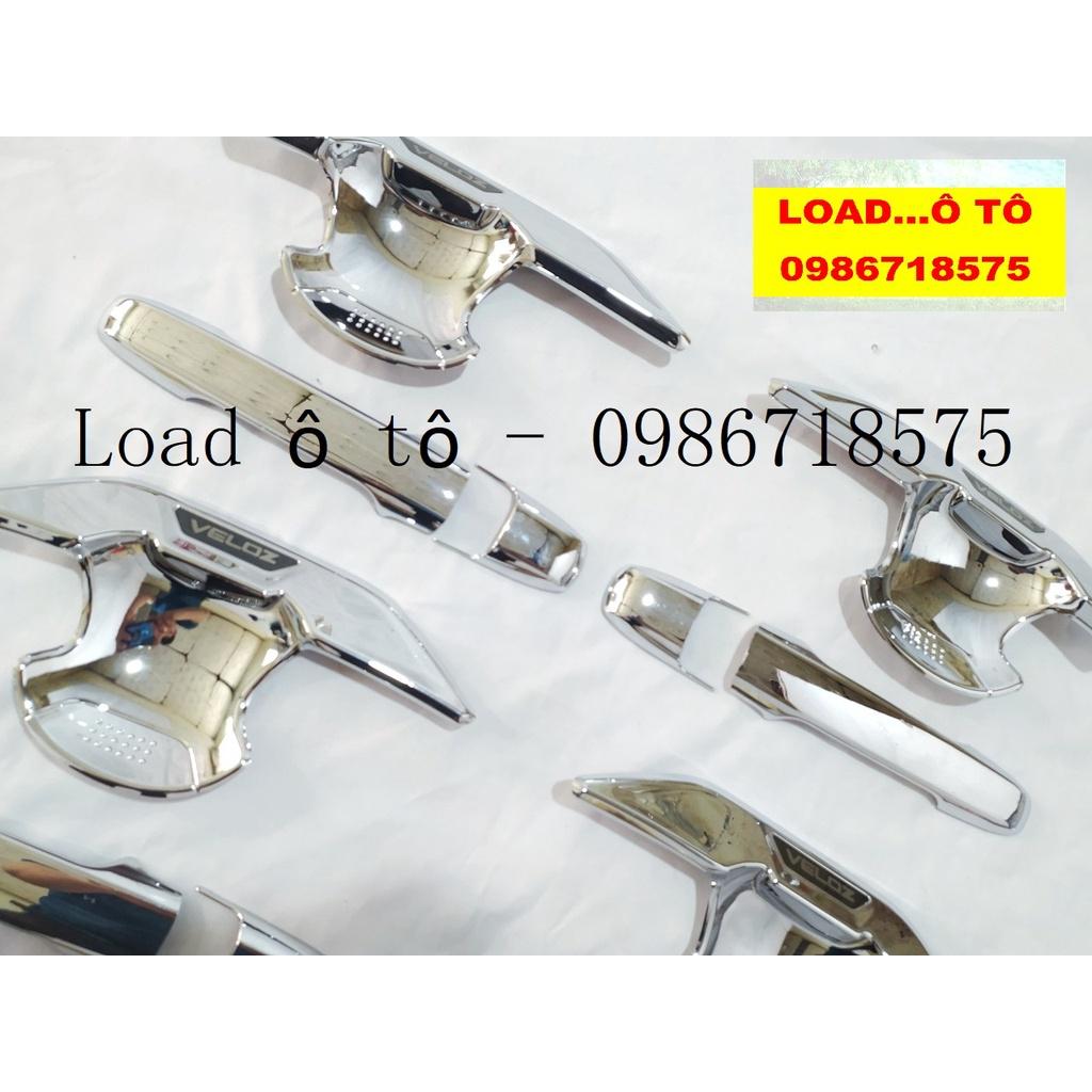 Ốp Tay Nắm, Hõm Cửa Xe Toyota Veloz 2022-2023 Mẫu Mạ Crom Sáng Bóng Cao Cấp