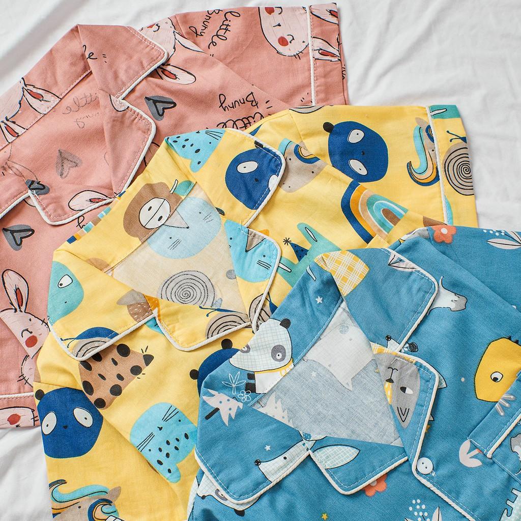 Bộ Pijama cộc tay Cho Bé trai , bé gái - chất liệu cotton thoáng mát BR21002 - MAGICKIDS