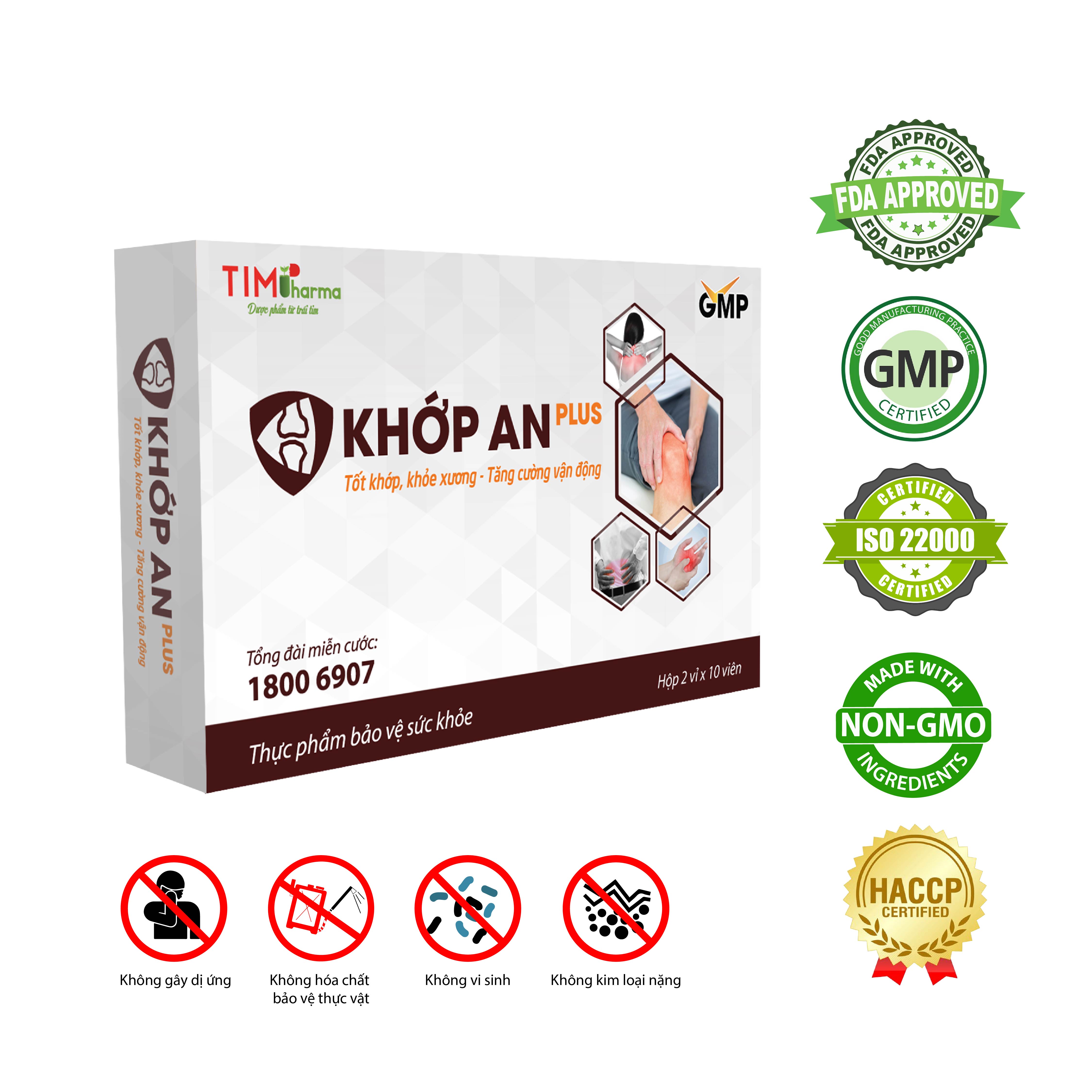 TPBVSK KHỚP AN PLUS – Tốt khớp, khỏe xương – Tăng cường vận động