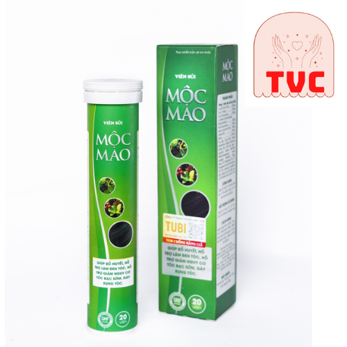 Viên Sủi Mộc Mao Kích Mọc Tóc, Ngăn Tóc Gãy Rụng, Giúp Tóc Chắc Khỏe, Đen Tóc