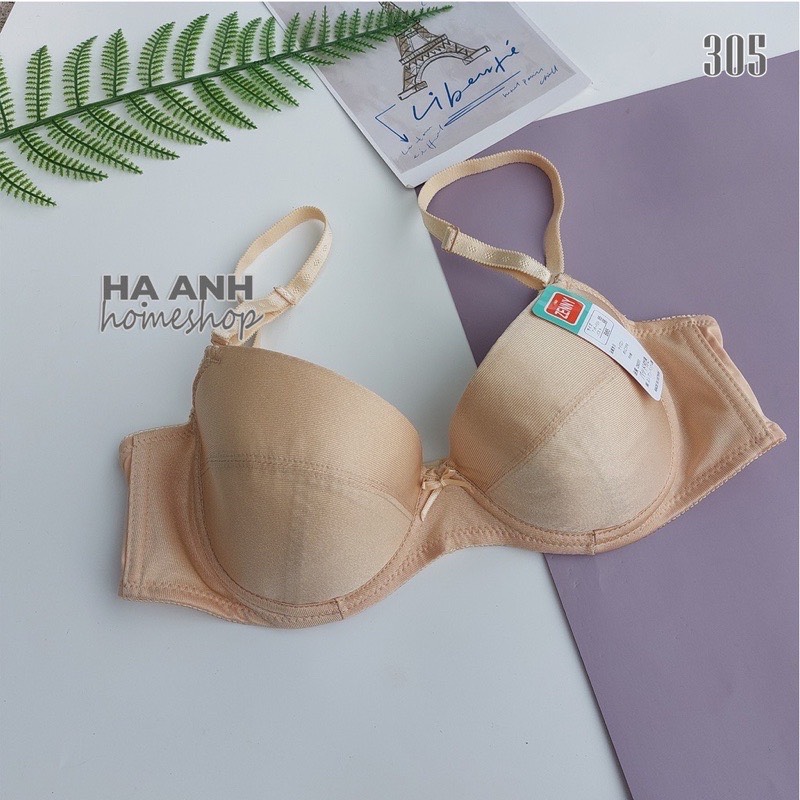 Áo Lót Nữ Mỏng Trơn Có Gọng Cúp Ngang Cài Sau 3 Móc Zenny 307 – Êm Ái, Tôn Dáng, Phong Cách