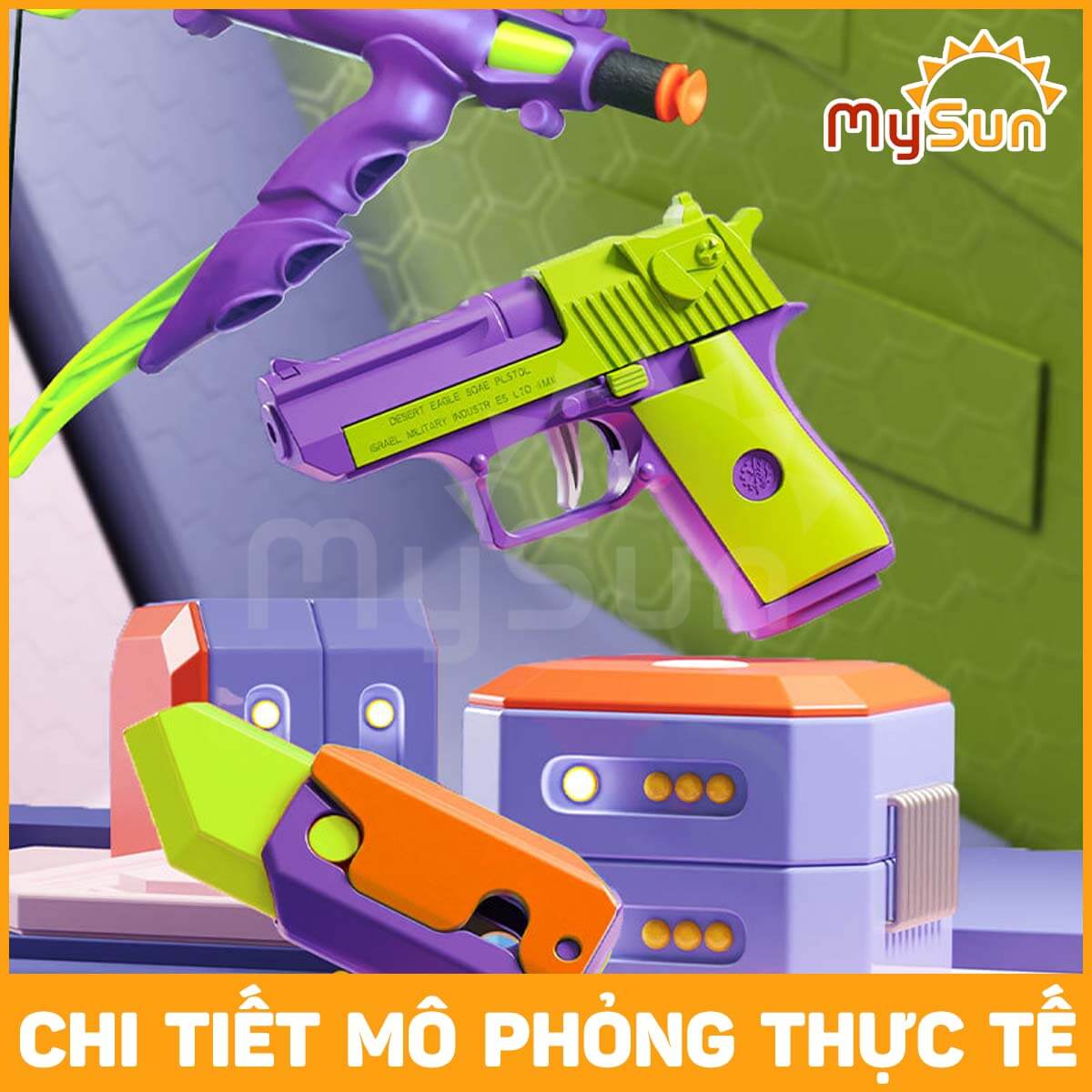 Đồ chơi con dao cà rốt súng vô tri 3d mini giá rẻ mô hình bằng nhựa cho bé