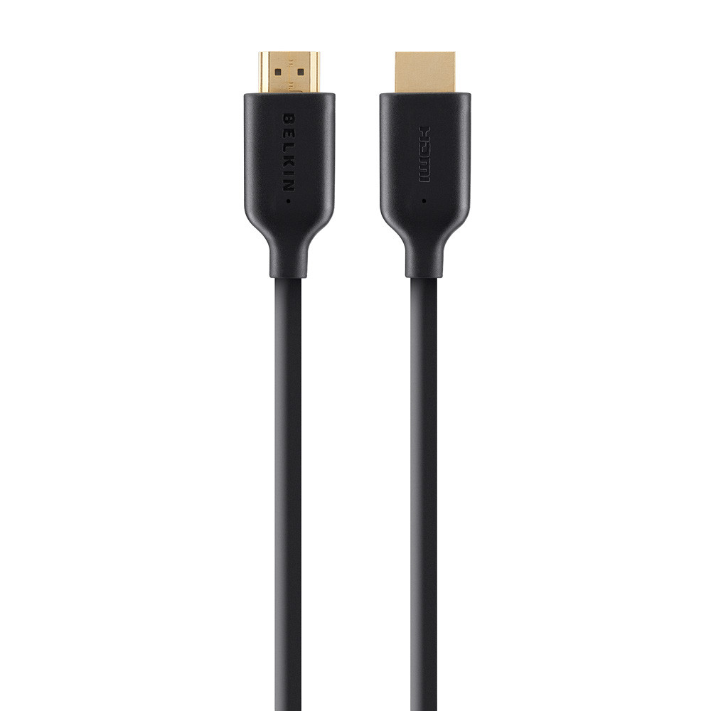 Cáp HDMI Belkin đầu mạ vàng 24k, 5 mét, tốc độ cao, Full HD - Hàng Chính Hãng - F3Y021bt5M