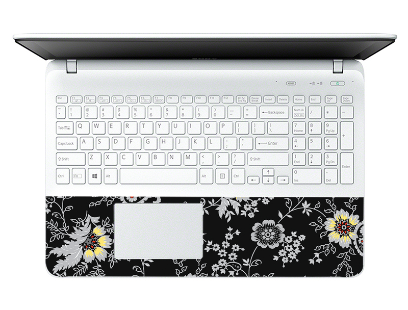 Mẫu Dán Laptop Hoa Văn LTHV-211 cỡ 13 inch