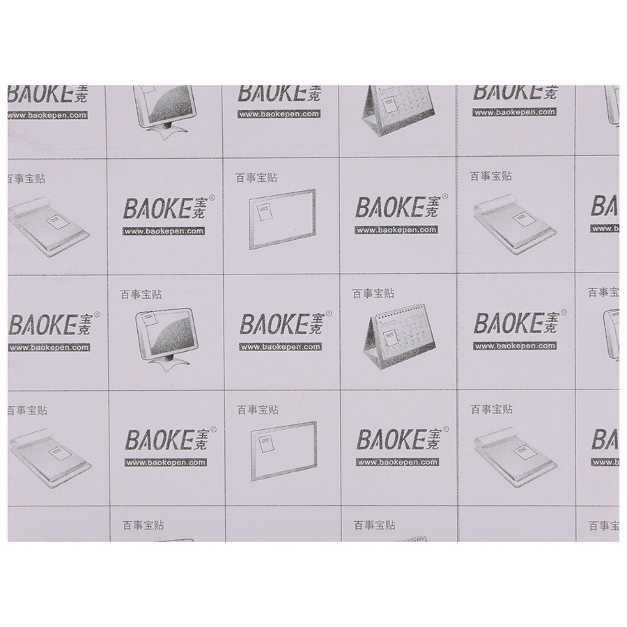 Bộ 5 Xấp Giấy Màu Baoke 1010 - 102 x 76 mm (100 sheets/Xấp)