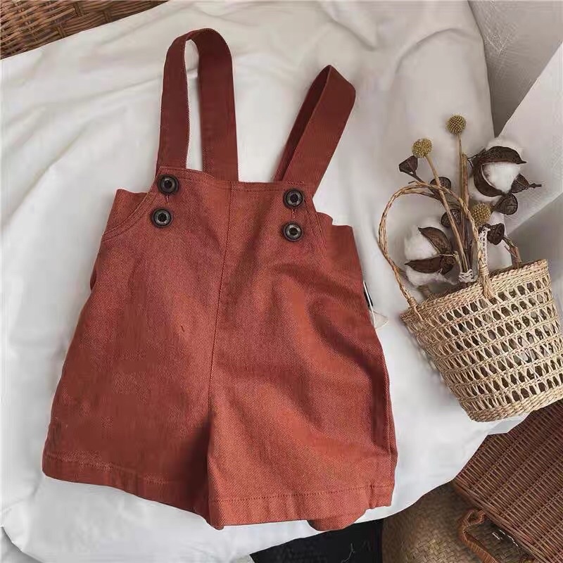 Quần Yếm Kaki Cotton trẻ em cho bé Trai bé Gái từ 10kg đến 28kg phong cách Hàn Quốc thời trang trẻ em Dream House - DR01