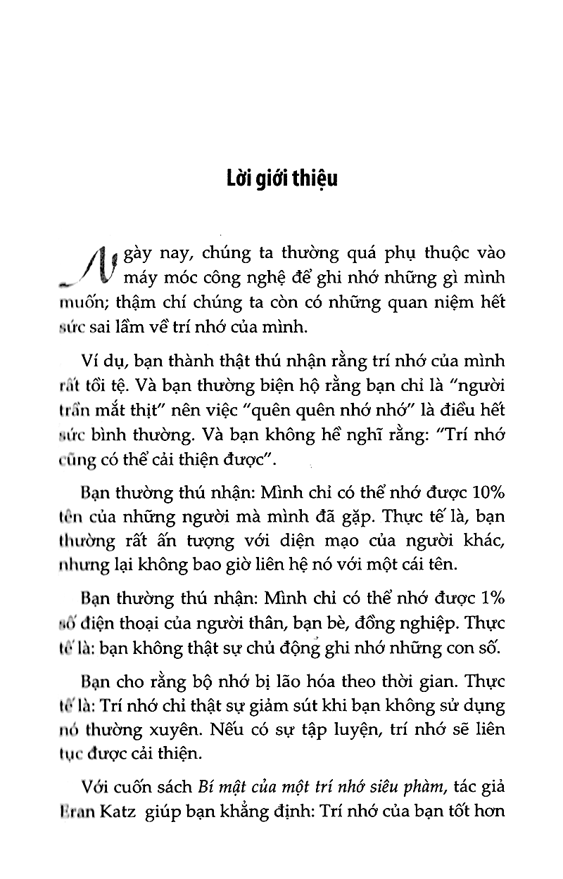 Bí Mật Của Một Trí Nhớ Siêu Phàm (Tái Bản) (Quà Tặng Kèm: Special Tickbook)