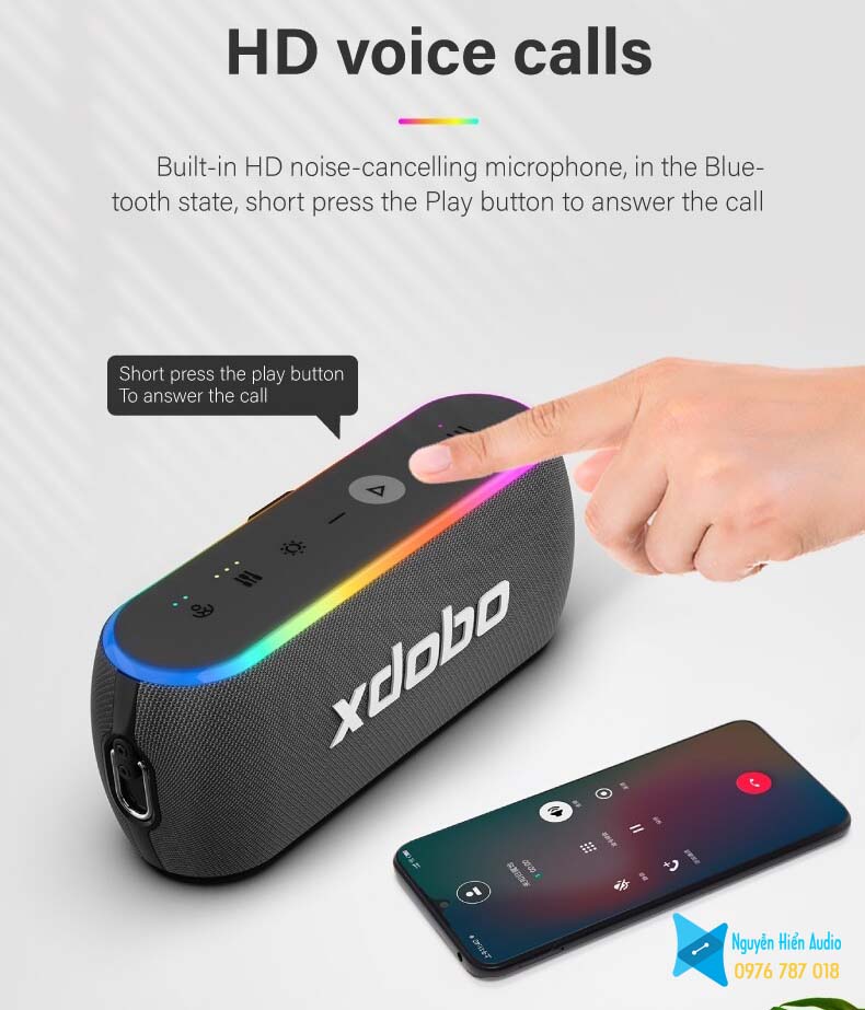 Loa Xdobo X8iii 60W siêu trầm Bluetooth 5.3 hàng chính hãng