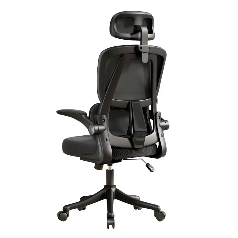 Ghế công thái học có tựa đầu màu đen CM4564-M Nội thất Capta Lưng lưới nệm vải lưới chân nhựa xoay nâng hạ gật gù tay điều chỉnh hcm