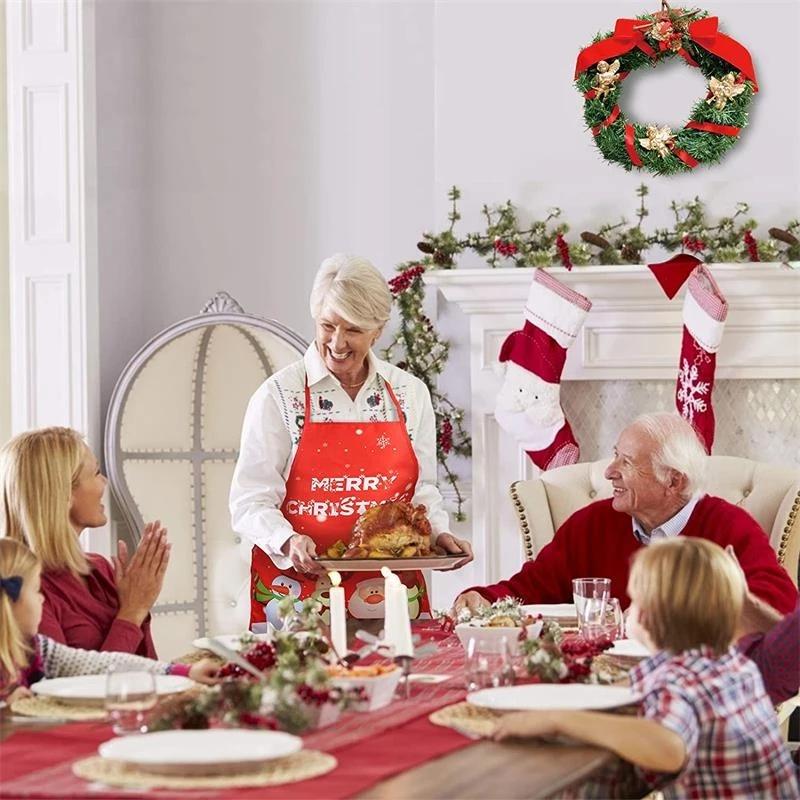 Tạp dề họa tiết hoạt hình phong cách giáng sinh