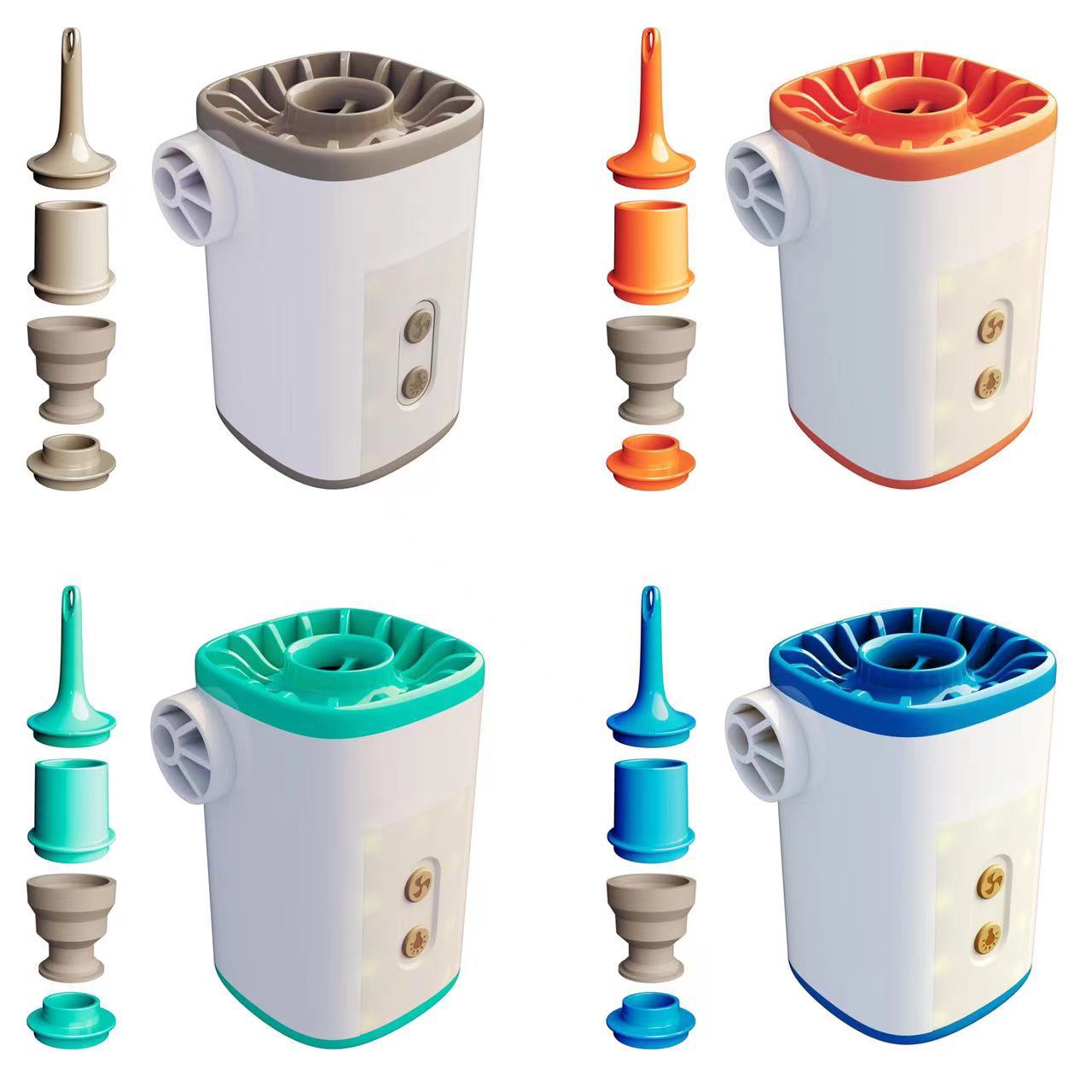 Máy Bơm hơi sạc điện tích hợp đèn pin kiêm pin sạc dự phòng 3in1 đa năng CampingLife Air Pump AP001 Pro