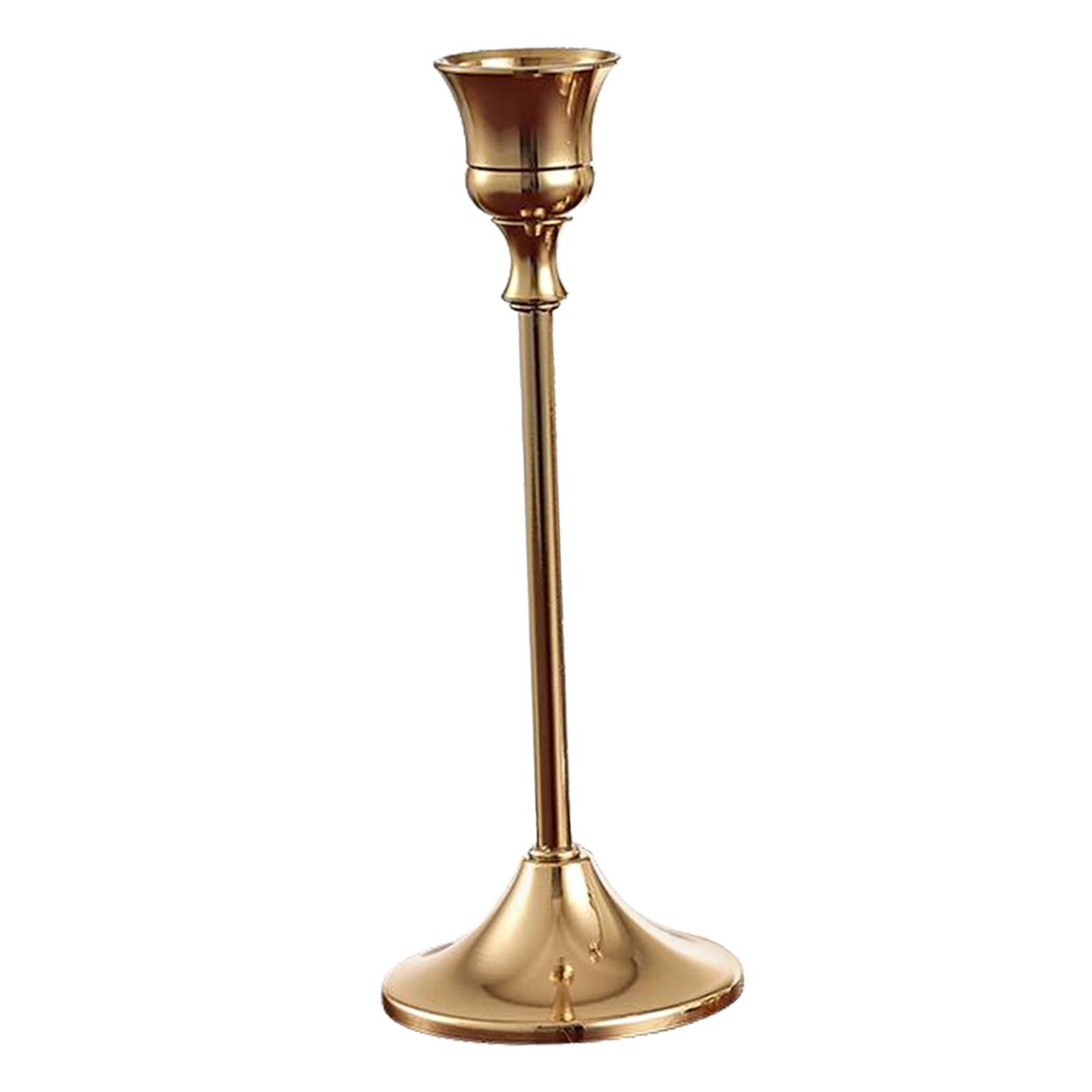 2x Candle Stand Candlestick Holders Gold Candle Holder Wedding Dinner Decor