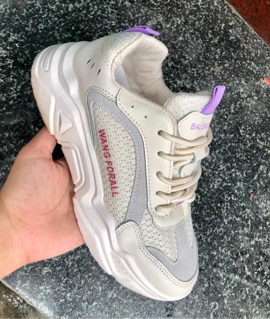 Giày Sneaker chất liệu cao su tổng hợp bền đẹp , êm chân