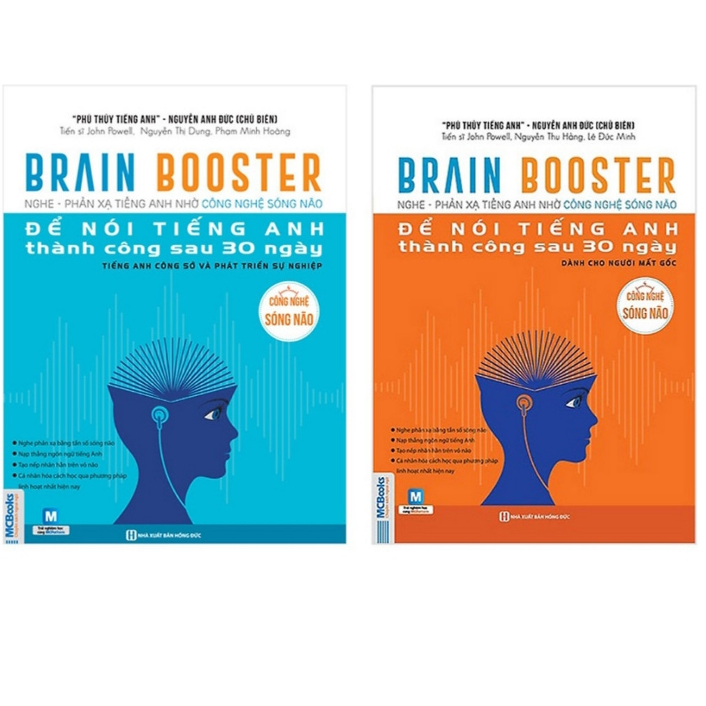 Combo Brain Booster - Nghe và phản xạ Bằng Công Nghệ Sóng Não Để Nói Tiếng Anh Trong 30 Ngày