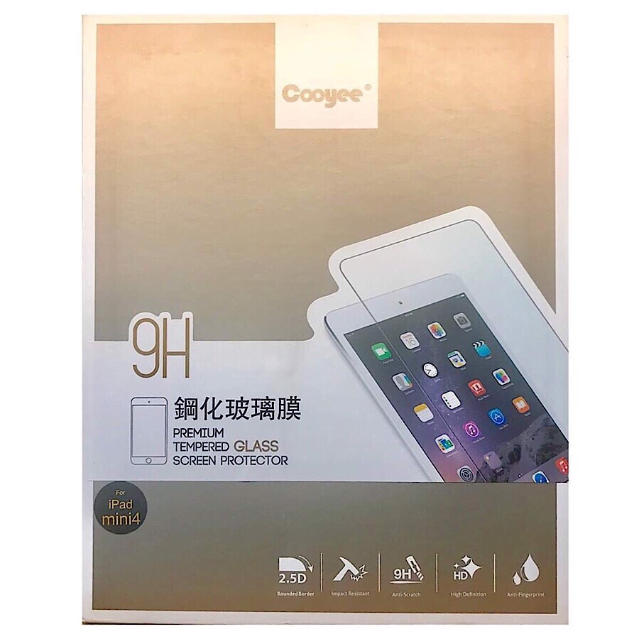 Miếng dán cường lực bảo vệ màn hình cho iPad Mini 5 / Mini 4 hiệu Cooyee (9H / 2.5 D / 0.26 mm) - hàng nhập khẩu