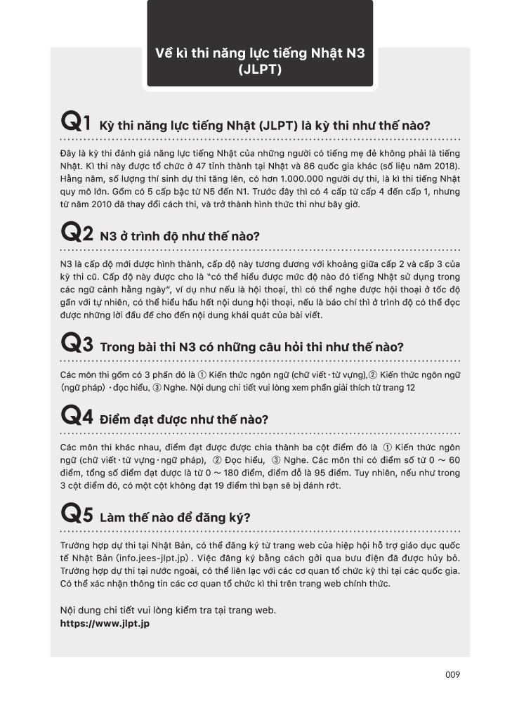 Kỳ Thi Năng Lực Nhật Ngữ N3 - Bộ Đề Luyện Thi (3 Bộ Đề)