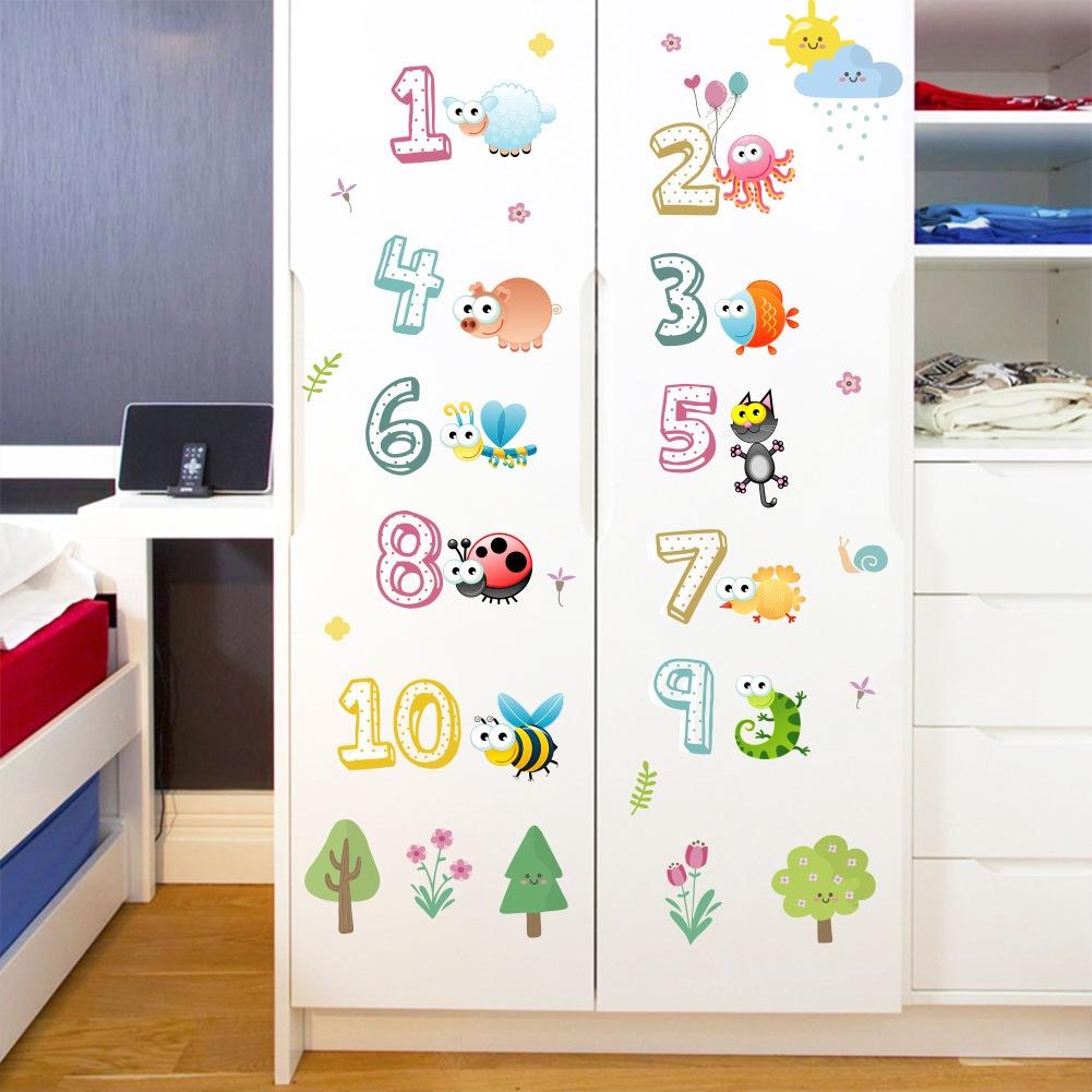 Decal Dán Trang Trí Bảng Chữ Số Cho Bé Yêu Của Bạn Mẫu Số 2 AmyShop