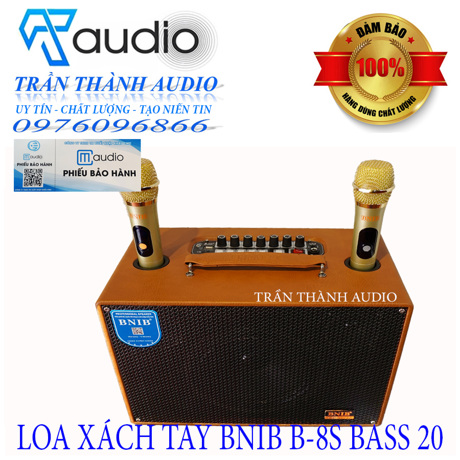 Loa Vani Xách Tay CMAUDIO Modeel BNIB B.8S bass 20 hàng chính hãng
