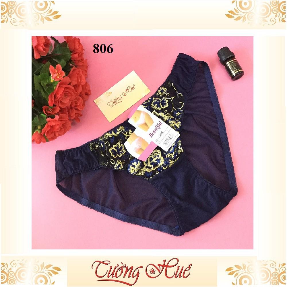 BỘ3 Quần lót nữ Beautiful 806 quần lót ren lưới cỡ lớn 2XL MÀU NGẪU NHIÊN.