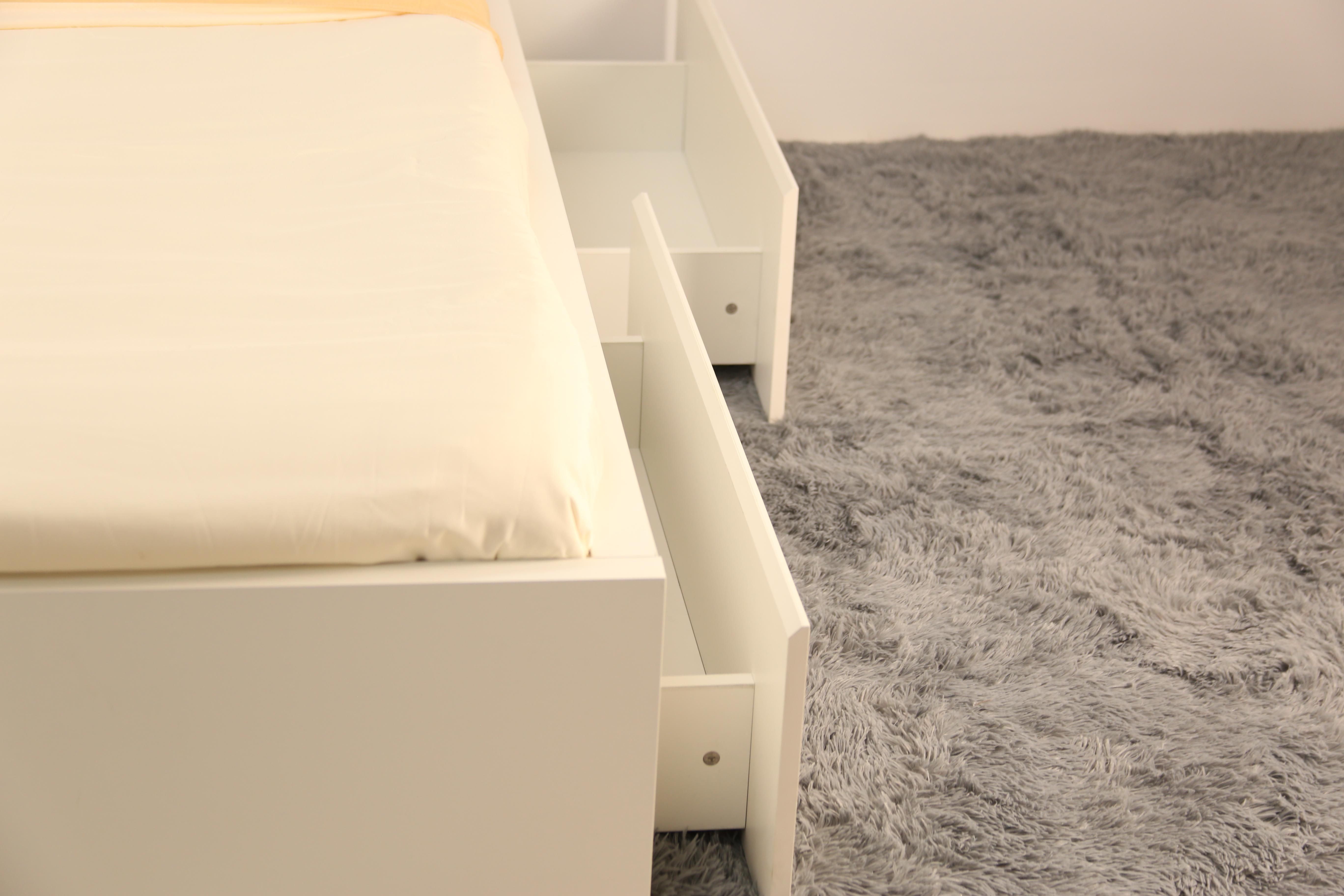 [Happy Home Furniture] DOOBIE, Giường ngủ  < không đầu giường > ( chống ẩm cao cấp ) - 2 hộc tủ kéo, GNG_005,GNG_006, GNG_007, GNG_008