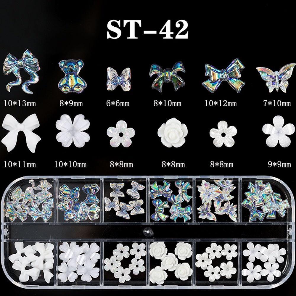 Sét 10 phụ kiện trang trí móng tay siêu cute