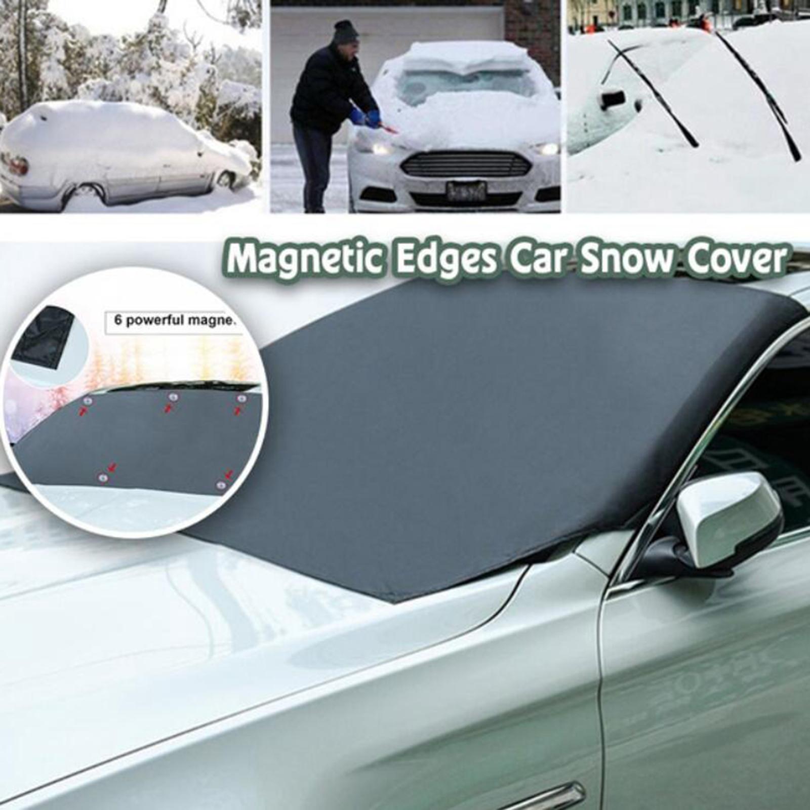 Windproof Car Truck Windshield Snow Cover with Magnetic Sun Visor Protector