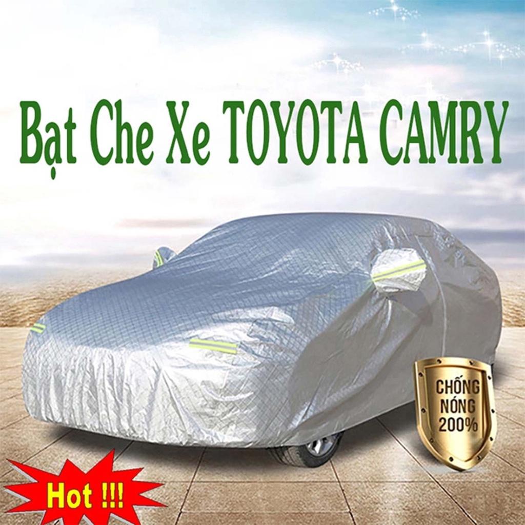 Bạt Phủ Xe Ô Tô Toyota Camry - Bạt Phủ Ô Tô 5 Chỗ 3 Lớp Cao Cấp Chống Mưa, Chống Nắng, Chống Cháy Loại 1