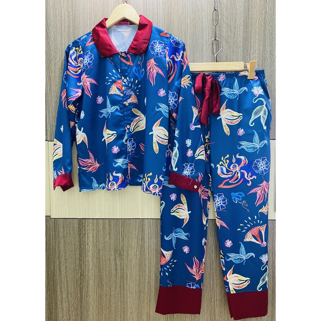 Độ Bộ Pijama Lụa Satin Cao Cấp Tiểu Thư Tay Phồng - Ren (Phần 1)