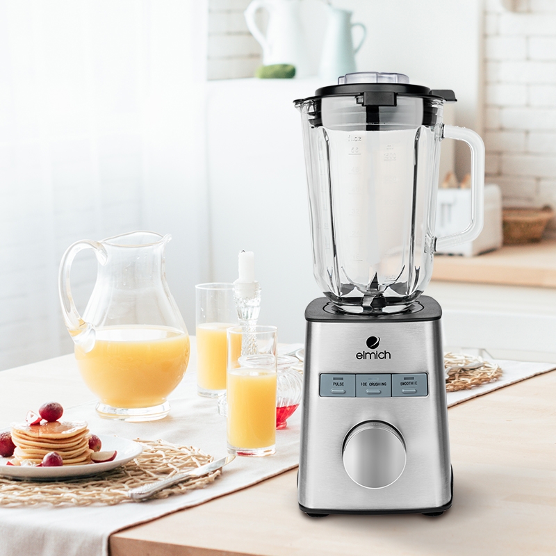 Máy Xay Sinh Tố Cối Thủy Tinh Elmich BLE-1849 - Hàng Chính Hãng