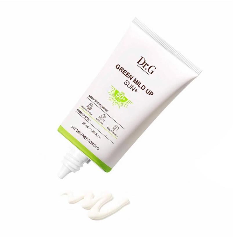Kem chống nắng trắng da vật lý cho da nhạy cảm Dr.G Green Mild Up Sun+ SPF50+PA++++ Hàn Quốc 50ml