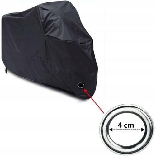 Bạt Phủ Xe Máy Chống Bụi, Chống Lạnh và Thời Tiết 190T Đen - XXXL 265*105*125cm