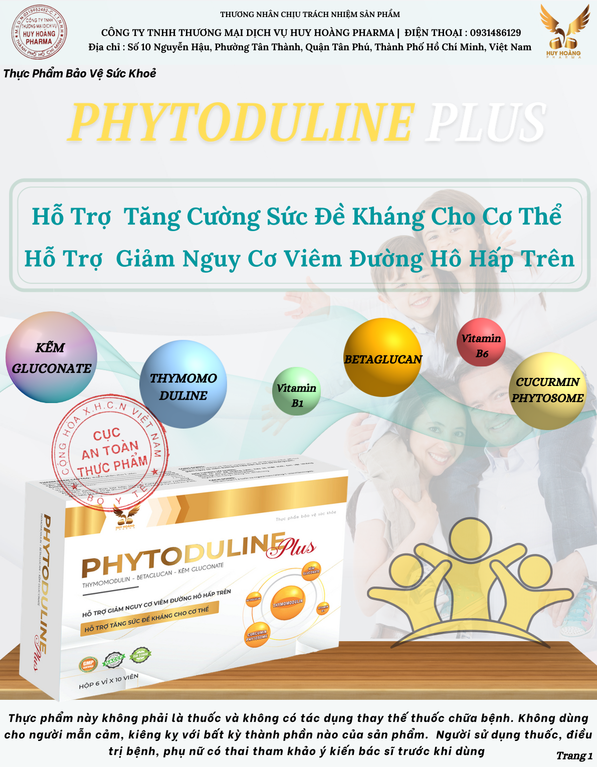 Thực phẩm bảo vệ sức khỏe Viên Tăng Đề Kháng Phytoduline Hộp 3 vỉ x 10 viên