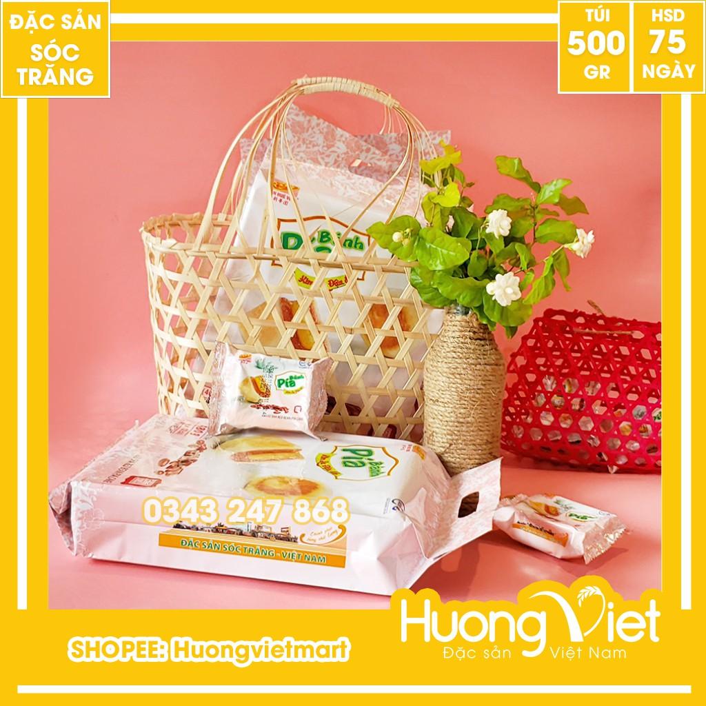 Bánh pía kim sa đậu đỏ 500g, bánh pía Tân Huê Viên Sóc Trăng không sầu riêng