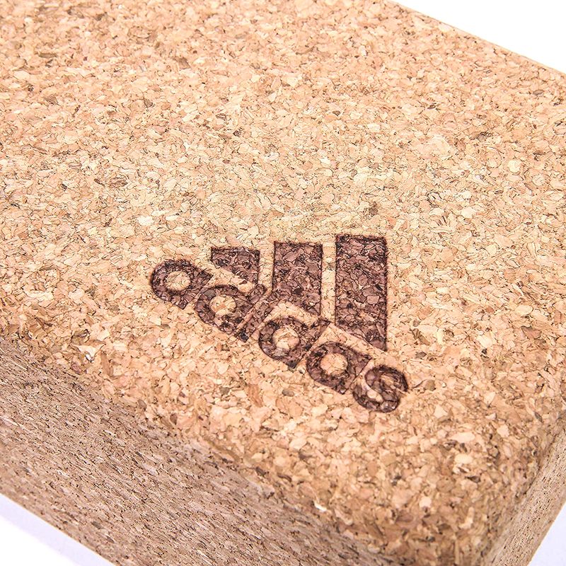 Gạch tập yoga gỗ bần Adidas ADYG-20100CORK (Tặng kèm dây đai LK25)