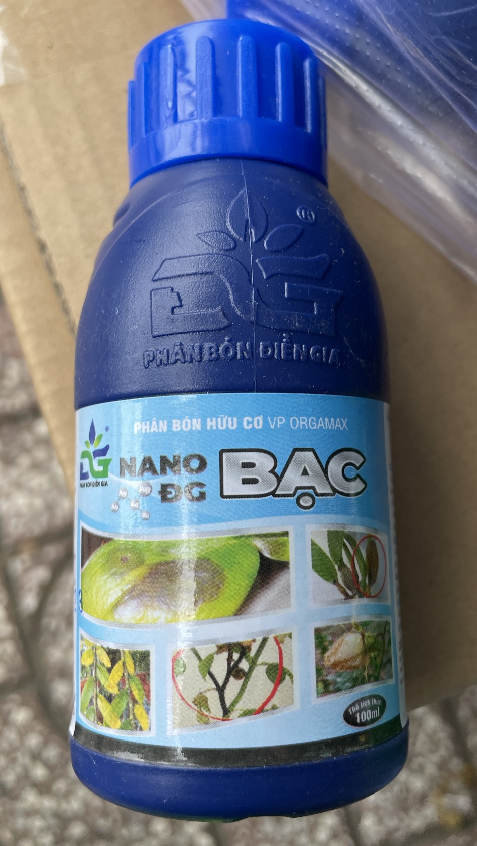 Dung dịch Nano Bạc DG cho hoa hồng sen đá và cây trồng lọ 100ml