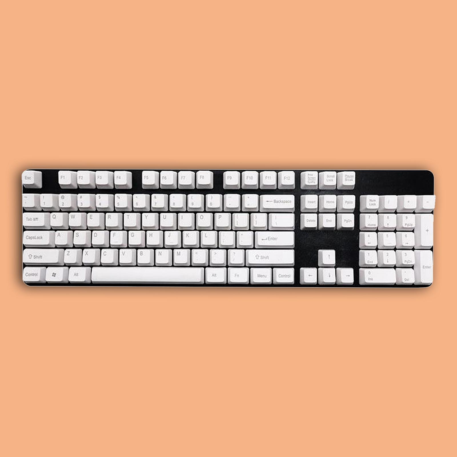 104 Keys PBT Key Caps DIY For Mechanical Keyboard Relieve Fatigue Style 1