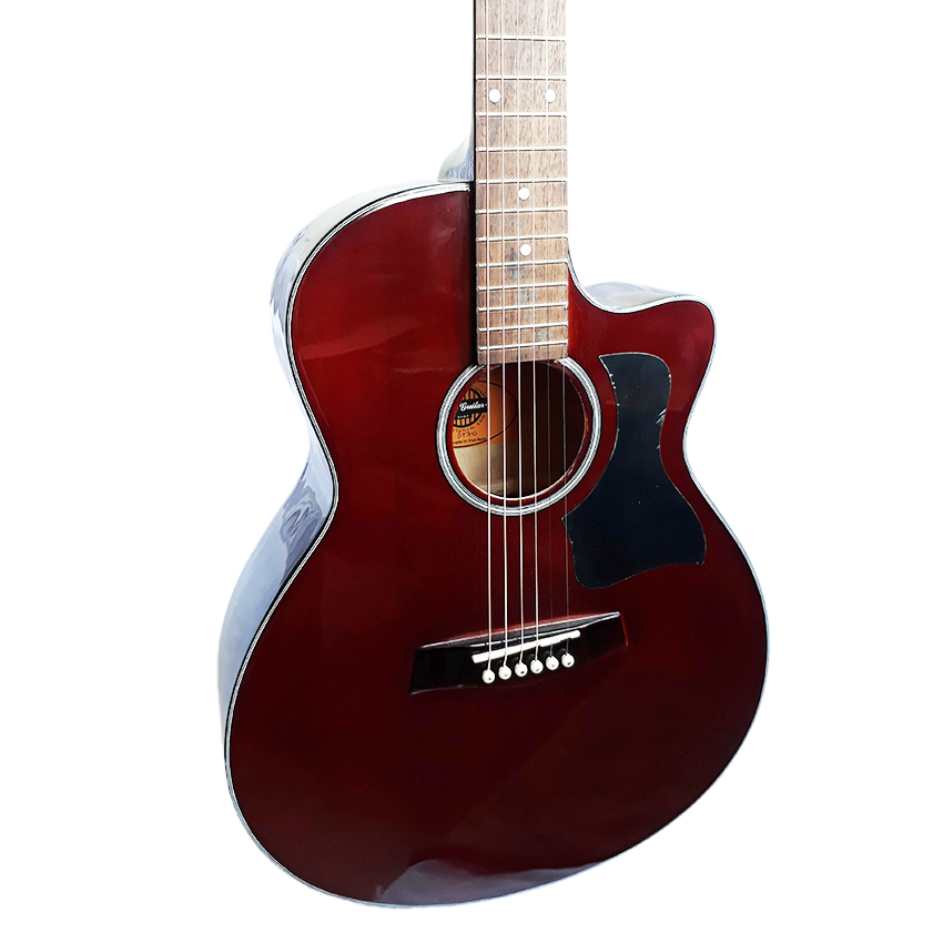 Đàn guitar acoustic DT70 có ty màu nâu đất Chất âm thanh vang tốt Dáng D có khuyết Action thấp Dành cho bạn mới tập đàn guitar